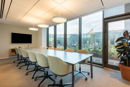 Office for Rent in Umm Ramool, Dubai - Spaces Menivim 5788 Kfar Saba Israel Large Conference Room. jpg