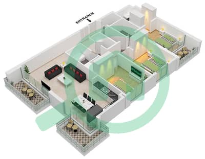 Seagate Building 1 - 3 Bedroom Apartment Type/unit 5 / UNIT 7 FLOOR 10,13,15 Floor plan Seagate Building 1 - 3 Bedroom Apartment Type/unit 5 / UNIT 7 FLOOR 10,13,15 Floor plan