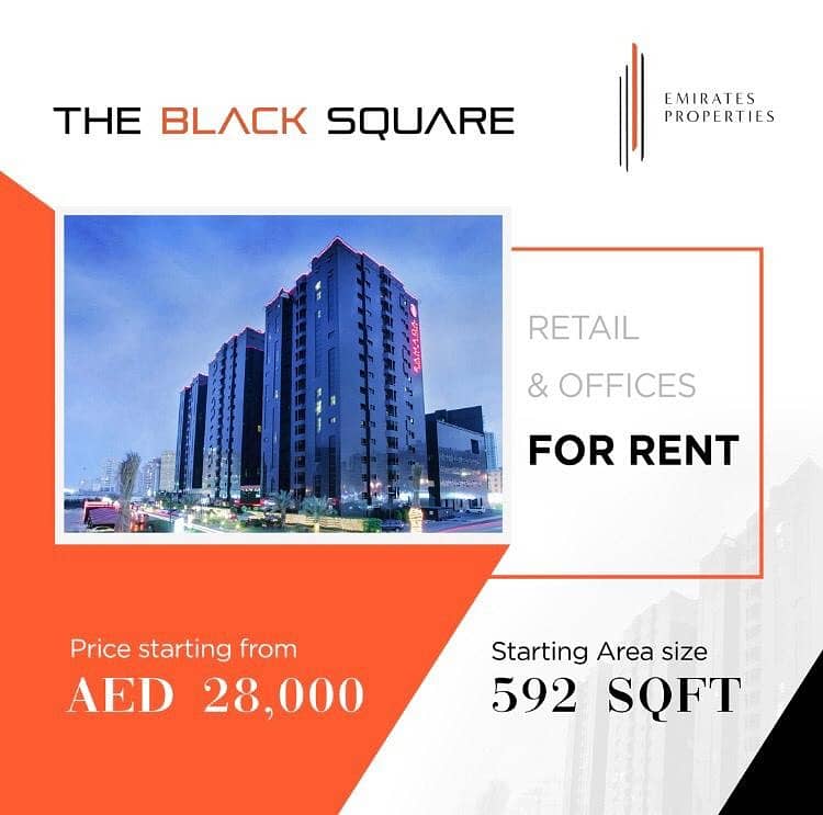 The Black Square -Commercial Offices for Rent starting from 28k
