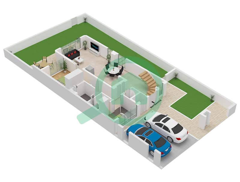 Type Canna B (MI) Unit 6 Plex Canna-Th-06 Ground Floor Nima - 4 Slaapkamers Stadswoning Type/unit CANNA B MIRRORED/UNIT 6 Plattegrond Type Canna B (MI) Unit 6 Plex Canna-Th-06 Ground Floor interactive3D