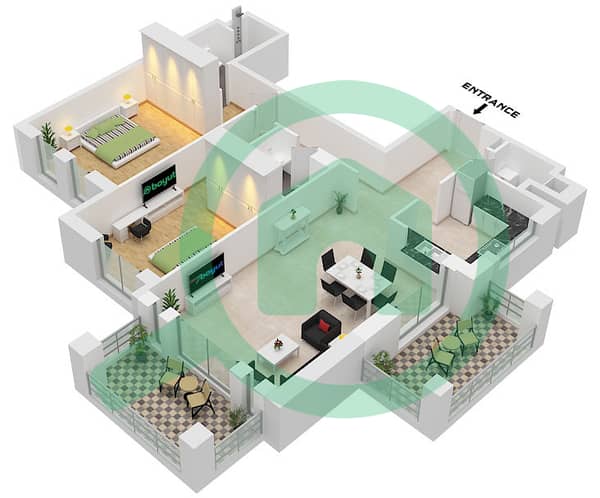Type B1 Unit 3 Floor 3-9