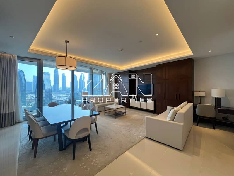 Bright Layout | Burj + Fountain Views | 5 Star Amenities