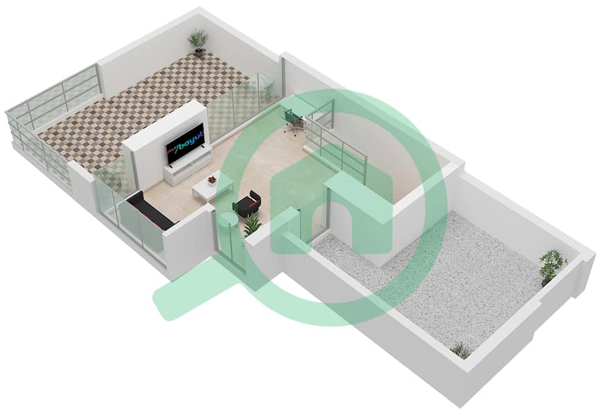 La Tilia - 4 Bedroom Townhouse Type/unit 4B2 / UNIT END Floor plan Type 4B2 Unit End Floor Roof interactive3D