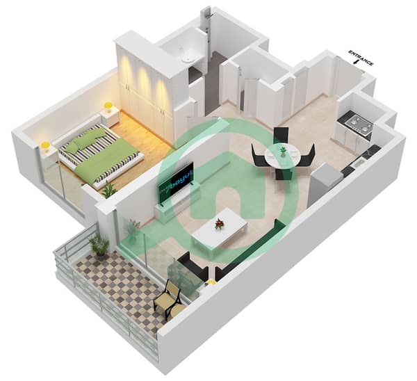 Type 1 Unit 1 Floor 1-1
Unit 2,4 Floor Podium
Unit 8 Floor 1-9
Unit 7 Floor 10-12