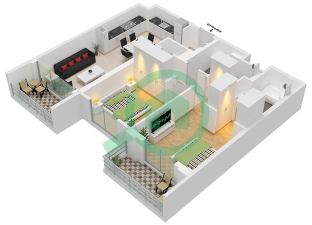 Type 5 Unit 4 Floor 2-8 Type 5 Unit 4 Floor 2-8