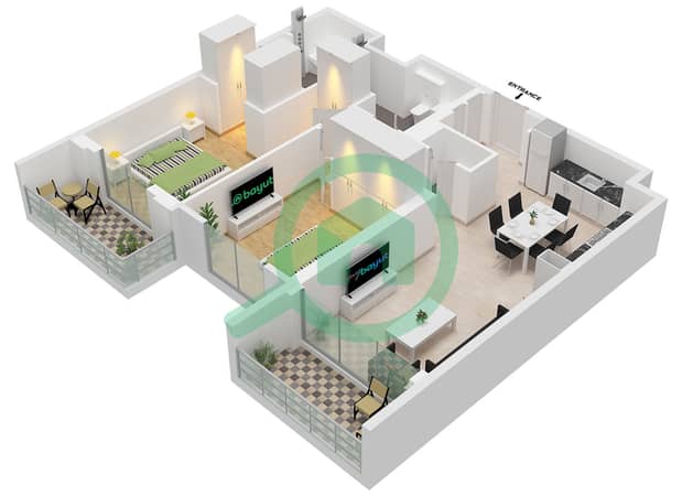 Type 5A Unit 3 Floor Podium
Unit 5 Floor 1-5