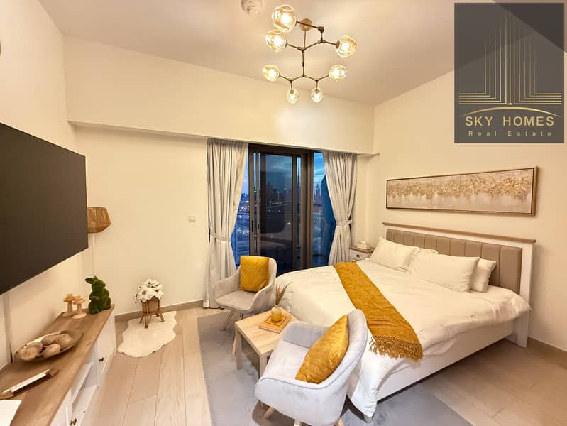 Hot offer Huge Size Brand New Studio Apartment Available Fully Furnished Full Burj View Rent 65k