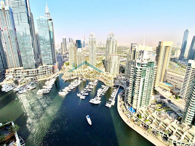 3BR | No.9 | Dubai Marina | High Floor | Marina View