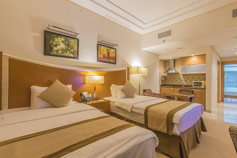 位于芭莎综合社区（Tecom），迪拜豪景园公寓式酒店 的酒店式公寓 63000 AED - 4340926