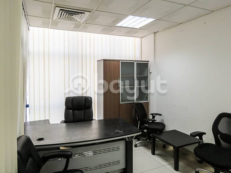 ***Deal of the week*** Furnished office I Ready to move in I ZERO % investment I Direct from landlord I @40,000/-AED I All you need to have only TRADE LICENSE & LEASE AGREEMENT.