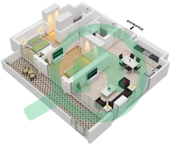 Type C Unit 03 Floor 01 Type C Unit 03 Floor 01