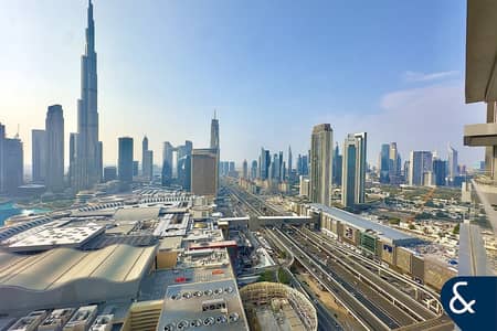 2 Bedroom Flat for Rent in Downtown Dubai, Dubai - Premium | High Floor | Burj Khalifa View