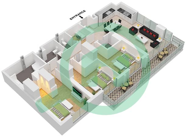 Type A-M Unit 03 Floor 02-17