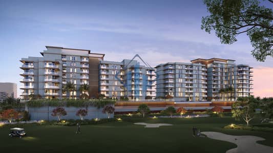 3 Slaapkamers Appartement te Koop in Al Hamra Village, Ras Al Khaimah - 1. Golf to B3 Front Night view. jpg 3 Slaapkamers Appartement te Koop in Al Hamra Village, Ras Al Khaimah - 1. Golf to B3 Front Night view. jpg