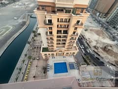 شقة في البرج الاسباني،مساكن القناه المائية غرب،مدينة دبي الرياضية 2 غرف 110000 درهم - 13841410