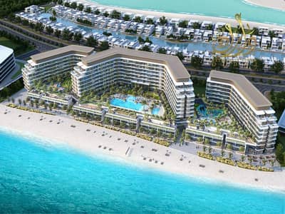 2 Schlafzimmer Wohnung zum zum Verkauf in Al Seanneeah, Umm Al Quwain - Aerial view - lagoon side. jpg