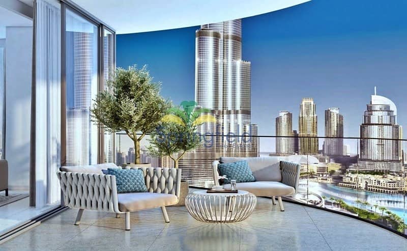 On high floor corner unit | Full Burj & Fountain Views