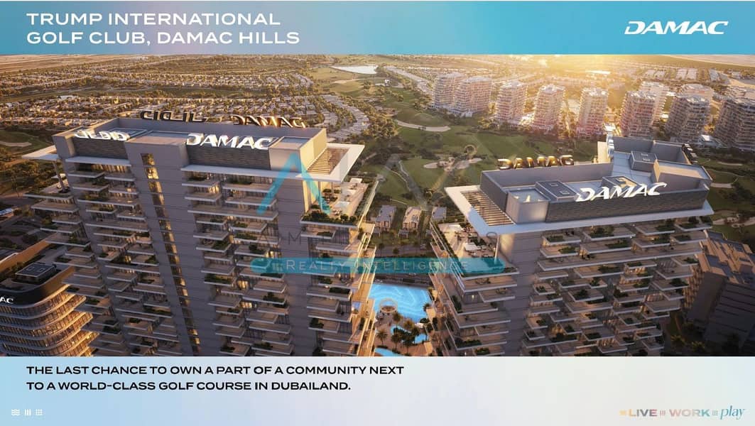 DAMAC DISTRICT HOT OFFER 4% DLD DISCOUNT BUYR 1BR/STUDY/STORE GOLF VIEW APARTMENT - Image 10