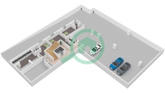 المخططات الطابقية لتصميم النموذج A2 فیلا 7 غرف نوم - دستركت ون ويست