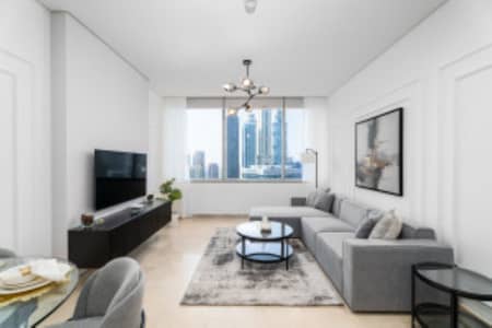 1 Bedroom Flat for Rent in DIFC, Dubai - living room . jpg