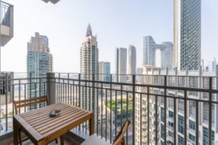 1 Bedroom Flat for Rent in Downtown Dubai, Dubai - balcony. jpg