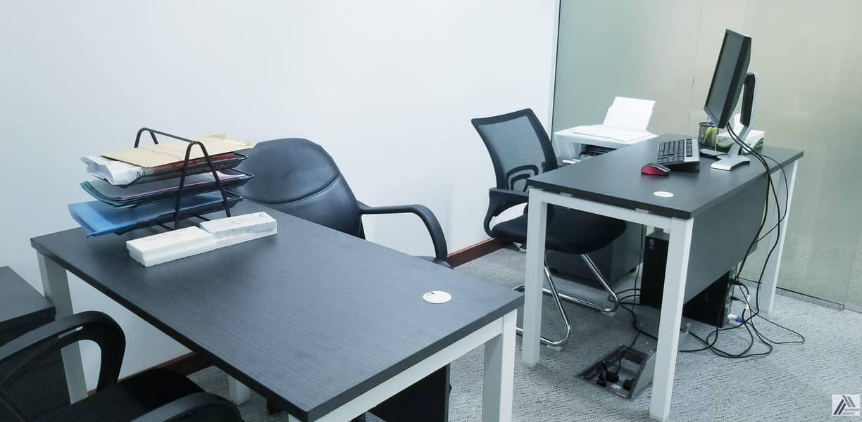 FULLY FURNISHED & SERVICED SMART OFFICE IN BURJUMAN BUSINESS TOWER LINKED WITH METRO & MALL