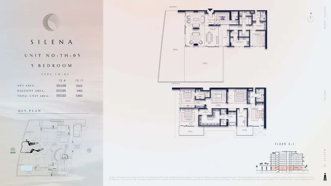 5 BR floor plan