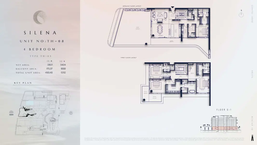 4 BR floor plan