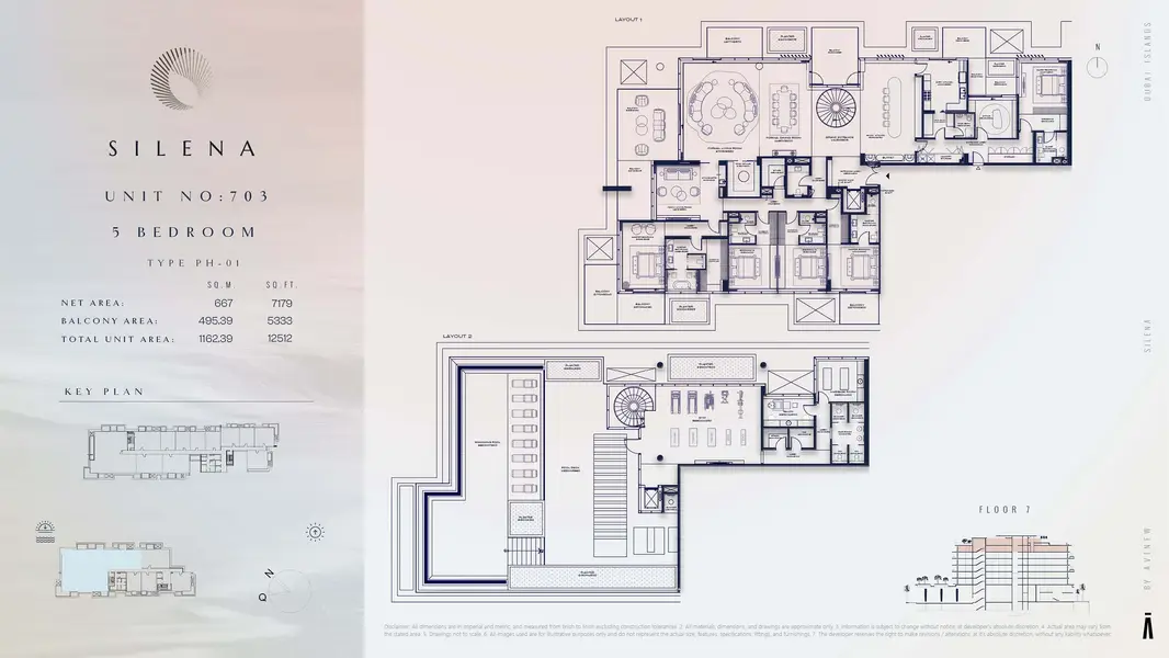 5 BR floor plan