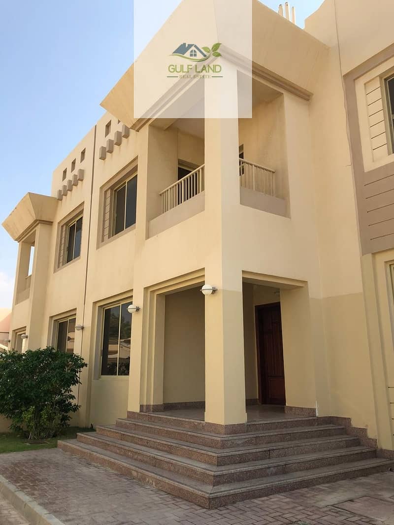 5 master bedrooms villa in bein al jessrin area with maids room store room wash room and private swimming pool