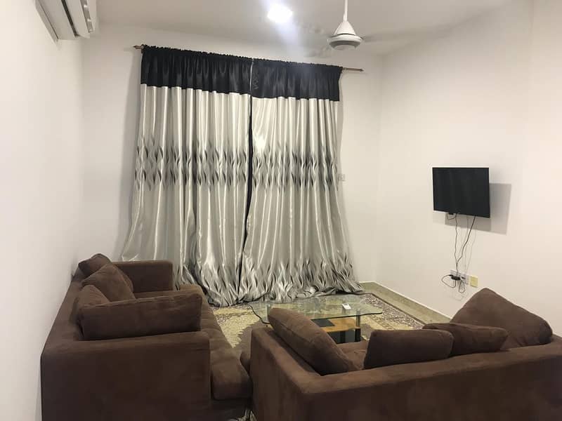 HOT DEAL!! @ 2500/MONTH SPACIOUS AND FURNISHED 1 BEDROOM HALL KITCHEN FOR RENT IN AL RUMAILAH.
