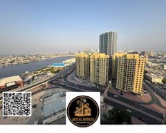 عرض ساخن شقة بغرفتي نوم متاحة للإيجار السنوي مع شرفة بحجم أكبر وسعر أرخص في موقع متميز في هورايزون تاورز عجمان