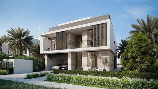 6 Schlafzimmer Villa zum zum Verkauf in Palm Jebel Ali, Dubai - 66ffabe975cfe61efb3a6664_01-BV-K Rendering - Exterior Street-side. jpg