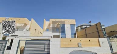 فيلا فاخرة للبيع بتشطيب سوبر ديلوكس في عجمان منطقه المويهات الفيلا شامل الكهرباء والماء والمكيفات مركزيه بالكامل