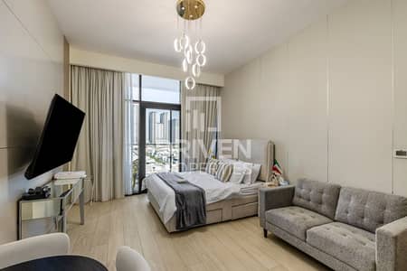 Studio for Rent in Meydan, Dubai - Burj and Lagoon View | Furnished | 12 Cheques