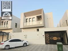 فيلا جديدة للإيجار بالياسمين – عجمان – 5 غرف ماستر + مجلس + صالة – إيجار سنوي 110k