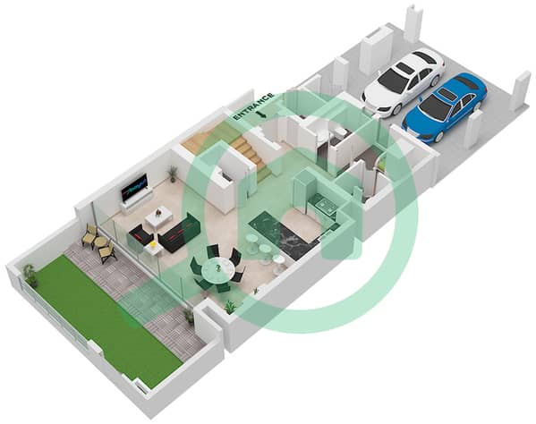 Type 4 Plex Style 2,6 Plex Style 2 Unit 2(TH2) Floor Ground, Type 6 Plex Style 2 Unit 2(TH3) Floor Ground