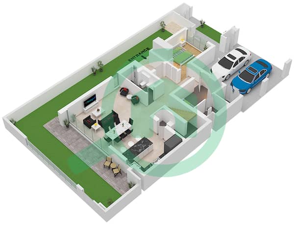 Type 4 Plex Style 2 Unit 1(TH4) Floor Ground, Type 6 Plex Style 2 Unit 1(TH6) Floor Ground