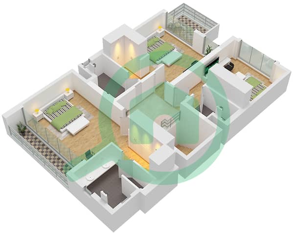 Type 4 Plex Style 2 Unit 1(TH4) Floor First,Type 6 Plex Style 2 Unit 1(TH6) Floor First