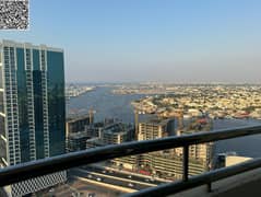 غرفتين نوم وصاله باطلاله بحريه كامله | غرفتين نوم | 3 حمام | صاله واسعه | بلكون باطلاله بحريه | خزائن حائط | تشطيب سوبر ديلوكس | قريب لمخرج دبي وشارقه