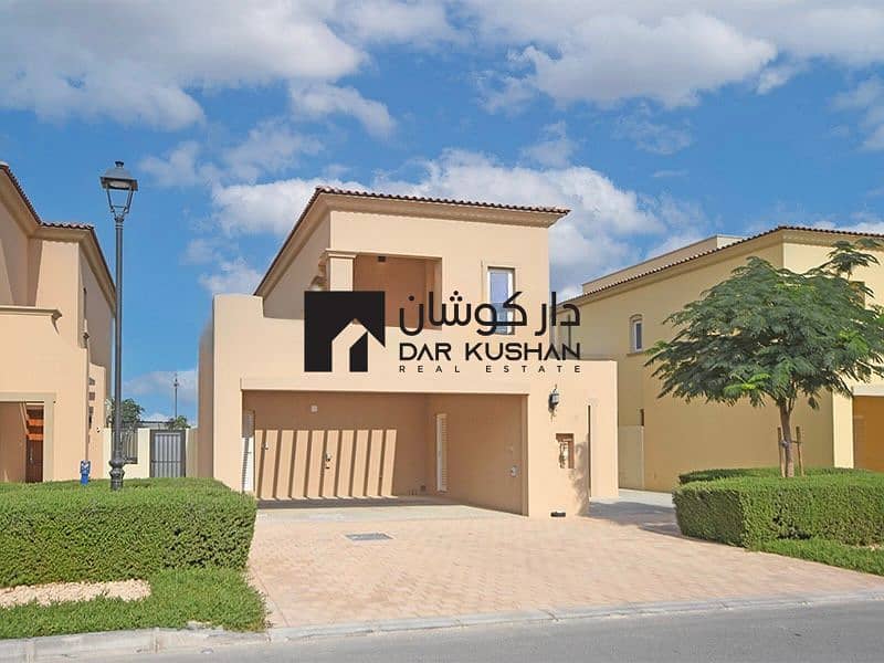 Single Row 3-Bedroom Villa | 4 Bathrooms