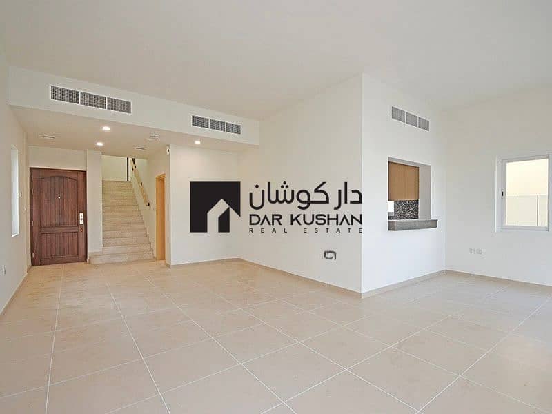 Single Row 3-Bedroom Villa | 4 Bathrooms