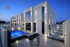 سعر مميز شامل رسوم التسجيل والتمليك مع حمام سباحه ومكيف مركزي وحوش كبير