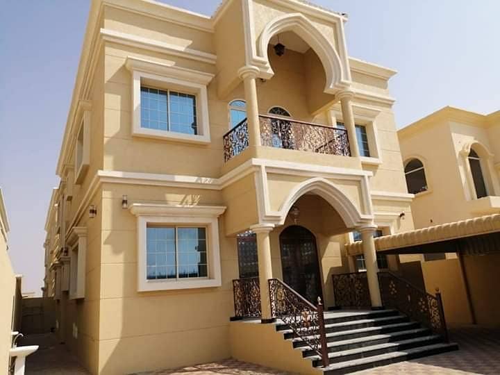 Villa for rent in Ajman Al Mwaihat area first inhabitant air conditioning two floors excellent finishes