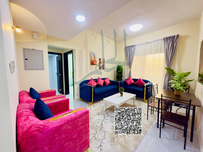 One-Bedroom Apartment No. 204 Ajman, Al Nuaimiya 2 Al Nuaimiya Street The street separating Ajman and Sharjah Near Al Sinara Roundabout Opposite th