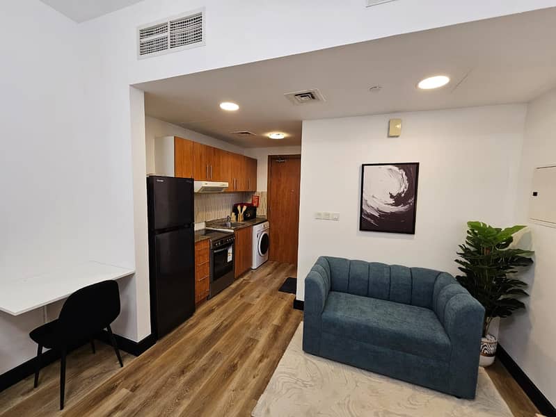 Wooden Flooring Furnished || Modern Design Studio || With Lake View || Near Me'aisem City Centre - Image 2