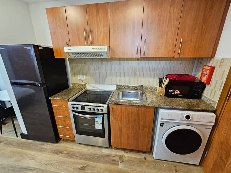 Wooden Flooring Furnished || Modern Design Studio || With Lake View || Near Me'aisem City Centre - Image 12