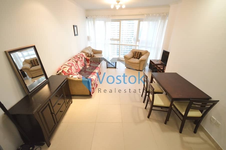 Best Deal 1BED Furnished on High Floor Lake View
