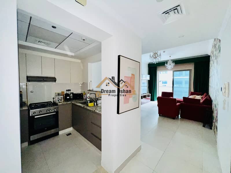 Fully Furnished 1 BR Luxury Furniture | Bright 85 K 2 Cheques DHCC 2