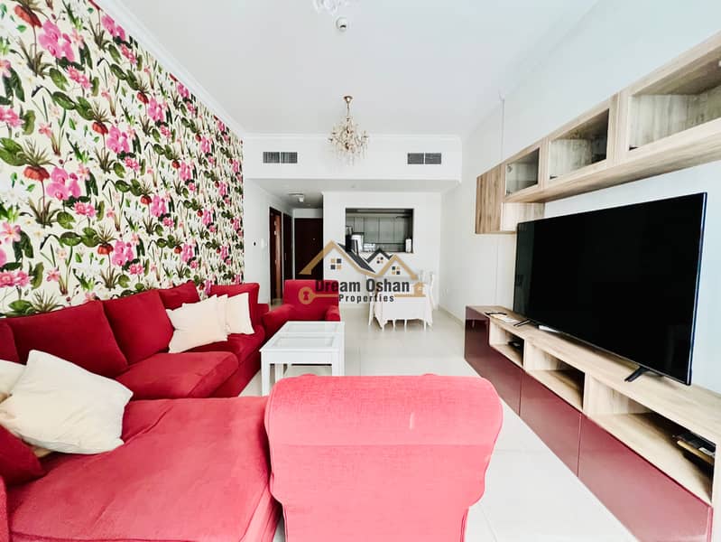 Fully Furnished 1 BR Luxury Furniture | Bright 85 K 2 Cheques DHCC 2